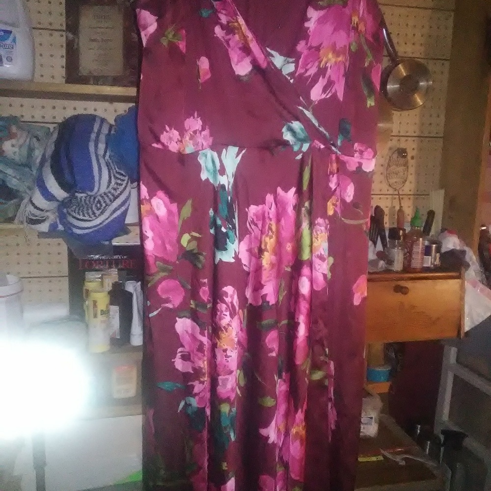 Long silk dress